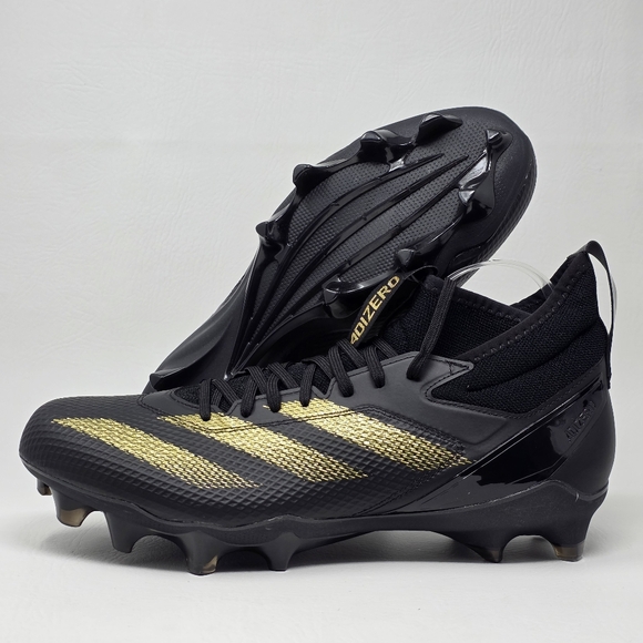 adidas Adizero Impact Football Cleats Men Size 12 Black Athletic Shoe IF2486 New - Picture 1 of 12